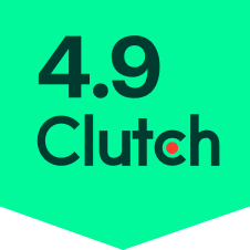 4.9 rating on Clutch